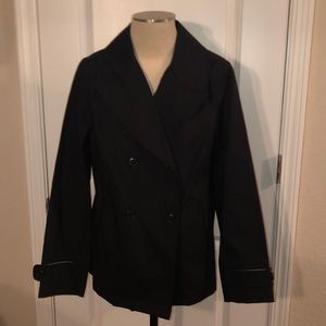 Double breast jacket, with back slit